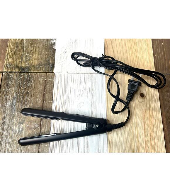 Kipozi Flat Iron Hair Straightener JDL164US Black Stylist Beard 1" Travel Mini - Picture 5 of 5